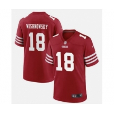 Men's San Francisco 49ers #18 Mitch Wishnowsky 2022 Red Vapor Untouchable Stitched Football Jersey