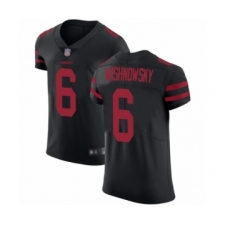 Men's San Francisco 49ers #6 Mitch Wishnowsky Black Alternate Vapor Untouchable Elite Player Football Jersey