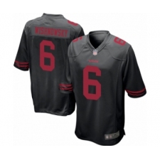 Men's San Francisco 49ers #6 Mitch Wishnowsky Game Black Football Jersey