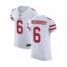 Men's San Francisco 49ers #6 Mitch Wishnowsky White Vapor Untouchable Elite Player Football Jersey
