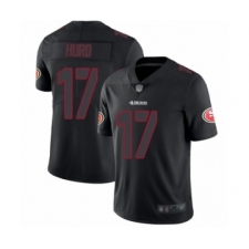 Women's San Francisco 49ers #17 Jalen Hurd Game Black Fashion Football Jersey