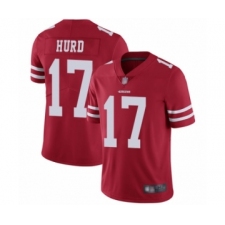 Youth San Francisco 49ers #17 Jalen Hurd Red Team Color Vapor Untouchable Limited Player Football Jersey