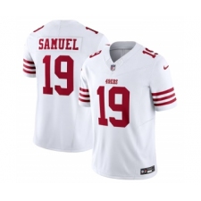 Men's Nike San Francisco 49ers #19 Deebo Samuel White 2023 F.U.S.E. Vapor Untouchable Limited Stitched Football Jersey