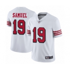 Men's San Francisco 49ers #19 Deebo Samuel Limited White Rush Vapor Untouchable Football Jersey