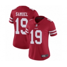 Women's San Francisco 49ers #19 Deebo Samuel Red Team Color Vapor Untouchable Limited Player Football Jersey