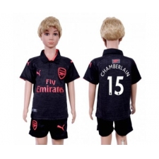 Arsenal #15 Chamberlain Sec Away Kid Soccer Club Jersey