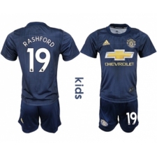 Manchester United #19 Rashford Third Kid Soccer Club Jersey