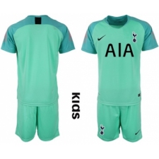 Tottenham Hotspur Blank Green Goalkeeper Kid Soccer Club Jersey