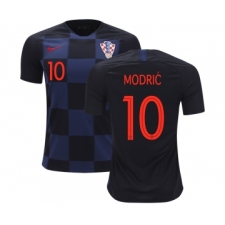 Croatia #10 Modric Away Kid Soccer Country Jersey