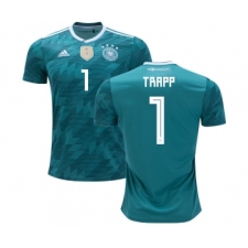 Germany #1 Trapp Away Kid Soccer Country Jersey