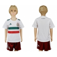 Mexico Blank Away Kid Soccer Country Jersey
