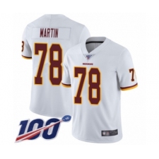 Men's Washington Redskins #78 Wes Martin White Vapor Untouchable Limited Player 100th Season Football Jersey