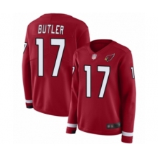 Women's Arizona Cardinals #17 Hakeem Butler Limited Red Therma Long Sleeve Football Jersey