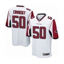 Men's Atlanta Falcons #50 John Cominsky Game White Football Jersey