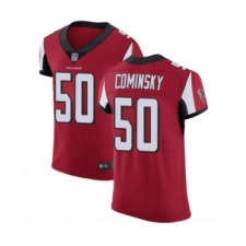 Men's Atlanta Falcons #50 John Cominsky Red Team Color Vapor Untouchable Elite Player Football Jersey