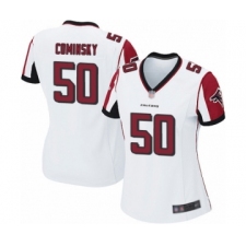 Women's Atlanta Falcons #50 John Cominsky Game White Football Jersey