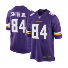 Men's Minnesota Vikings #84 Irv Smith Jr. Game Purple Team Color Football Jersey