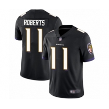 Youth Baltimore Ravens #11 Seth Roberts Black Alternate Vapor Untouchable Limited Player Football Jersey