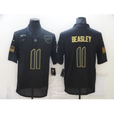Men's Buffalo Bills #11 Cole Beasley Black Nike 2020 Salute To Service Limited Jersey