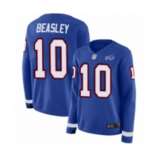 Women's Buffalo Bills #10 Cole Beasley Limited Royal Blue Therma Long Sleeve Football Jersey