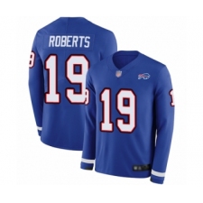 Men's Buffalo Bills #19 Andre Roberts Limited Royal Blue Therma Long Sleeve Football Jersey