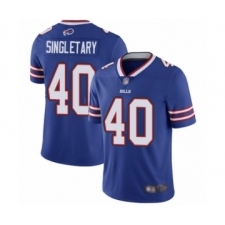 Youth Buffalo Bills #40 Devin Singletary Royal Blue Team Color Vapor Untouchable Limited Player Football Jersey