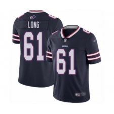 Youth Buffalo Bills #61 Spencer Long Limited Navy Blue Inverted Legend Football Jersey