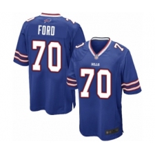 Men's Buffalo Bills #70 Cody Ford Game Royal Blue Team Color Football Jersey