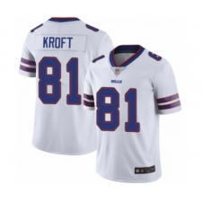 Men's Buffalo Bills #81 Tyler Kroft White Vapor Untouchable Limited Player Football Jersey