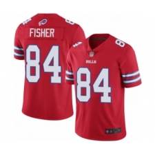 Men's Buffalo Bills #84 Jake Fisher Limited Red Rush Vapor Untouchable Football Jersey