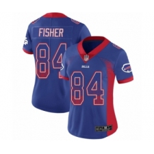 Women's Buffalo Bills #84 Jake Fisher Limited Royal Blue Rush Drift Fashion Football Jersey