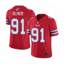 Youth Buffalo Bills #91 Ed Oliver Limited Red Rush Vapor Untouchable Football Jersey