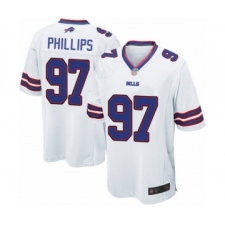 Men's Buffalo Bills #97 Jordan Phillips Game White Football Jersey