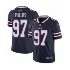 Men's Buffalo Bills #97 Jordan Phillips Limited Navy Blue Inverted Legend Football Jersey
