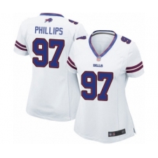 Women's Buffalo Bills #97 Jordan Phillips Game White Football Jersey