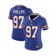 Women's Buffalo Bills #97 Jordan Phillips Royal Blue Team Color Vapor Untouchable Elite Player Football Jersey
