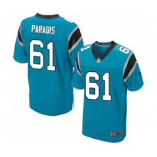 Men's Carolina Panthers #61 Matt Paradis Elite Blue Alternate Football Jersey