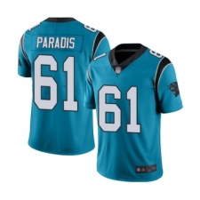 Men's Carolina Panthers #61 Matt Paradis Limited Blue Rush Vapor Untouchable Football Jersey