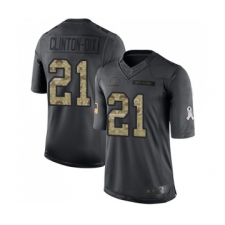 Men's Chicago Bears #21 Ha Clinton-Dix Limited Black 2016 Salute to Service Football Jersey