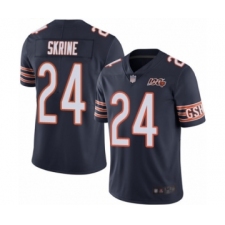 Youth Chicago Bears #24 Buster Skrine Navy Blue Team Color 100th Season Limited Football Jersey