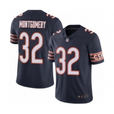 Youth Chicago Bears #32 David Montgomery Navy Blue Team Color Vapor Untouchable Limited Player Football Jersey