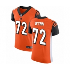 Men's Cincinnati Bengals #72 Kerry Wynn Orange Alternate Vapor Untouchable Elite Player Football Jersey