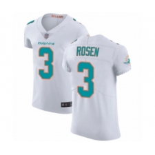 Men's Miami Dolphins #3 Josh Rosen White Vapor Untouchable Elite Player Football Jersey