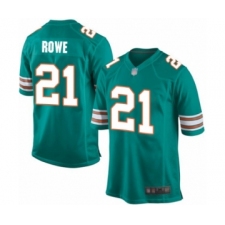Men's Miami Dolphins #21 Eric Rowe Game Aqua Green Alternate Football Jersey