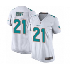 Women's Miami Dolphins #21 Eric Rowe Game White Football Jersey