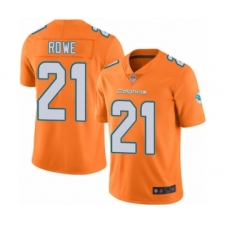 Youth Miami Dolphins #21 Eric Rowe Limited Orange Rush Vapor Untouchable Football Jersey