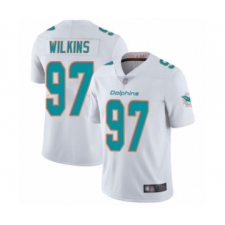 Youth Miami Dolphins #97 Christian Wilkins White Vapor Untouchable Limited Player Football Jersey