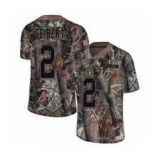 Youth Cleveland Browns #2 Austin Seibert Limited Camo Rush Realtree Football Jersey