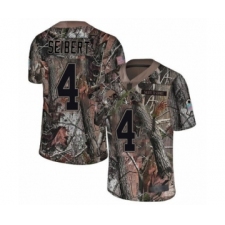 Youth Cleveland Browns #4 Austin Seibert Limited Camo Rush Realtree Football Jersey