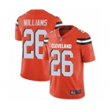 Men's Cleveland Browns #26 Greedy Williams Orange Alternate Vapor Untouchable Limited Player Football Jersey
